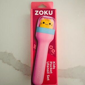 Zoku Kids Pocket Utensil Set (Cat)